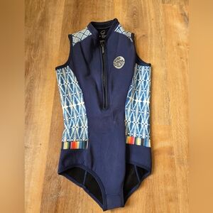 Rip Curl Womens G-Bomb 1MM Sleeveless Shorty Wetsuit Blue